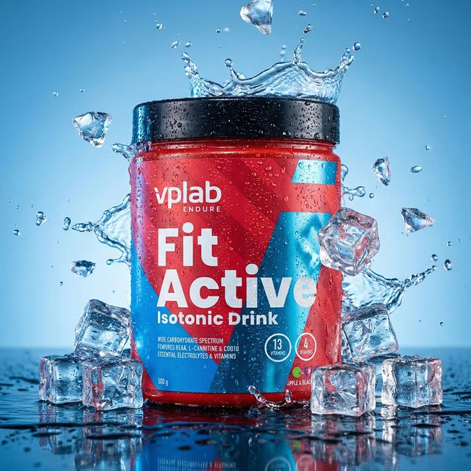 VPLAB FitActive Apple and Blackcurrant pulveris, 500 g - 3