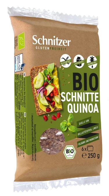 SCHNITZER Bio Melnās Kvinojas maizītes, 6 gab. - 1