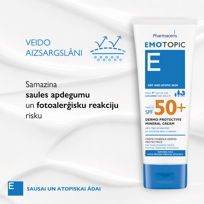 PHARMACERIS E Emotopic SPF 50+ krēms, 75 ml - 4