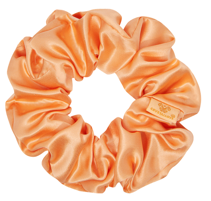 CRYSTALLOVE Peach Fuzz zīda matu gumija, 1 gab. - 1