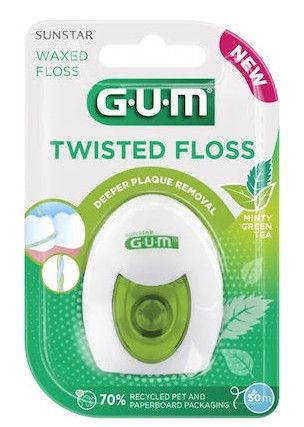 GUM Twisted 30 m zobu diegs, 1 gab. - 2