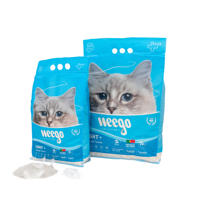 WEEGO Light+ cementējošās smiltis kaķiem, 5 L - 2