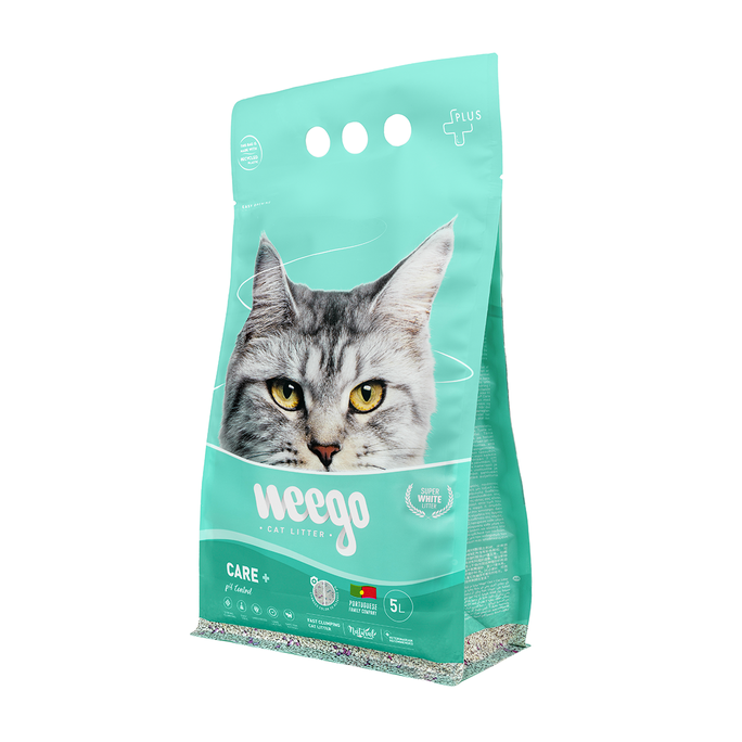 WEEGO Care+ cementējošās smiltis kaķiem, 5 L - 2
