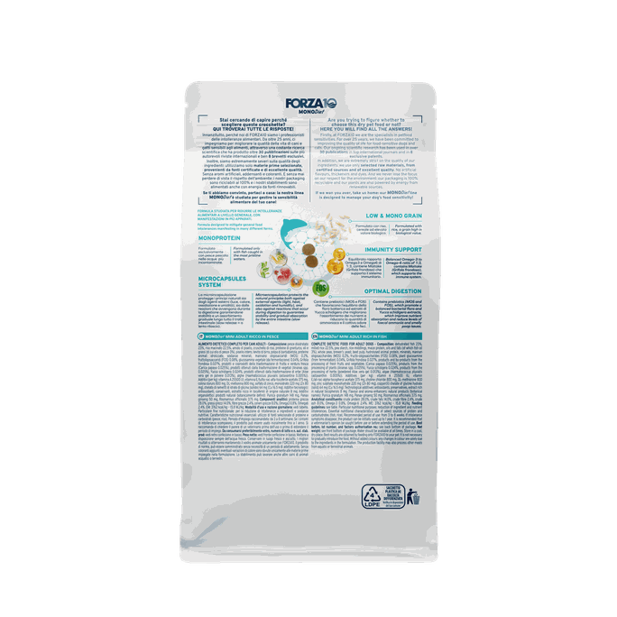 FORZA10  MonoDiet Mini Adult su žuvimi, šunims sausas pašaras, 400 g - 3