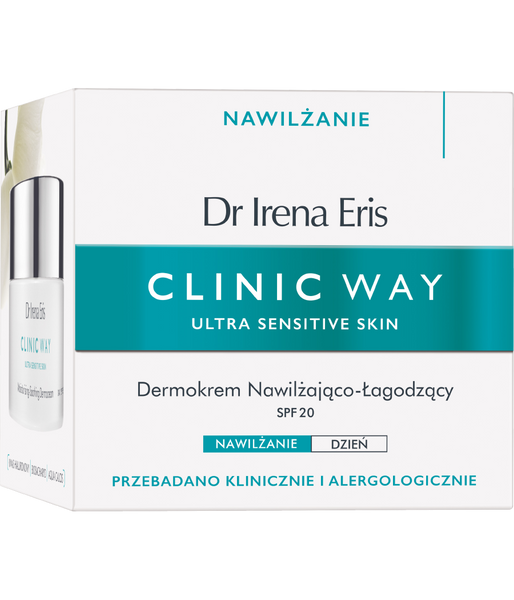 CLINIC WAY  Moisturizing-Soothing SPF 20 dienas sejas krēms, 50 ml - 2