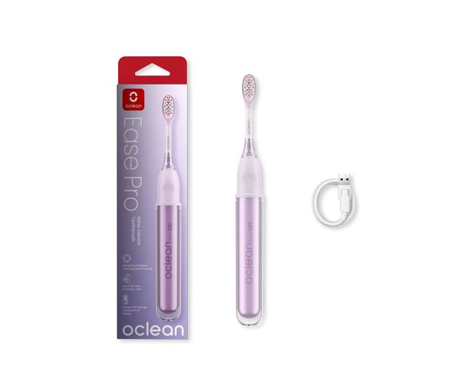 OCLEAN Ease Pro Purple elektriskā zobu birste, 1 gab. - 2
