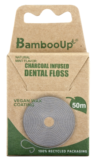 BAMBOO UP kokogles 50 m zobu diegs, 1 gab. - 1