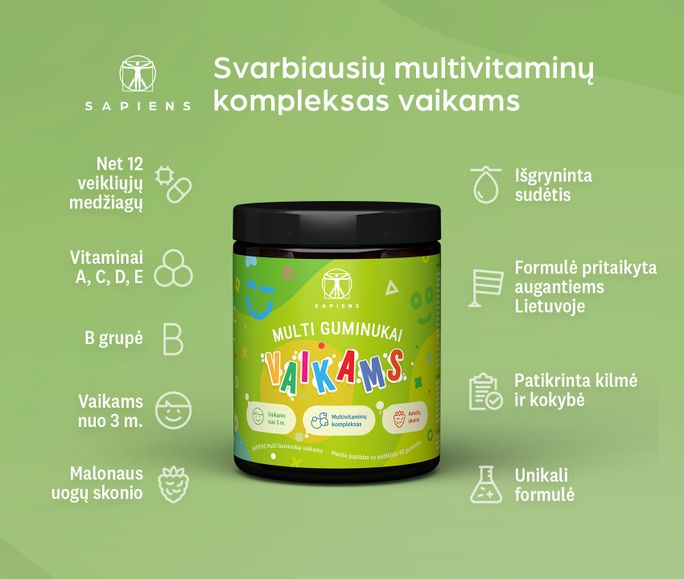 SAPIENS Multi  guminukai, 60 vnt. - 2