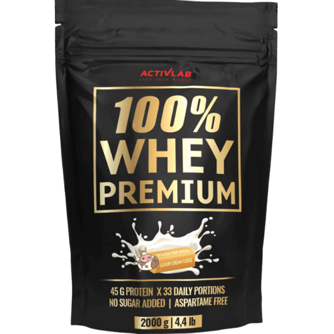 ACTIVLAB 100% Whey Premium Milk Fudge, sausainių skonio milteliai, 2000 g - 1