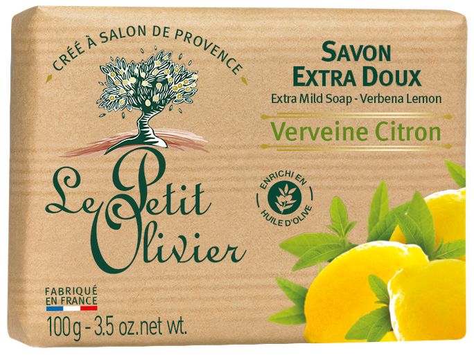 LE PETIT OLIVIER Verbena & Lemon ziepes, 100 g - 1