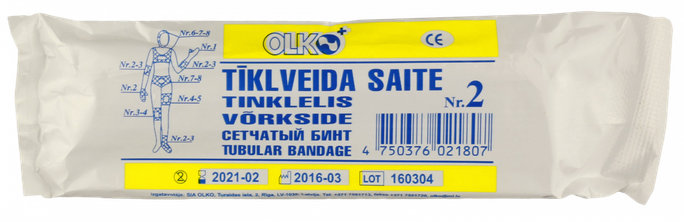 OLKO nesterila Nr 2 tīklveida saite, 1 gab. - 1