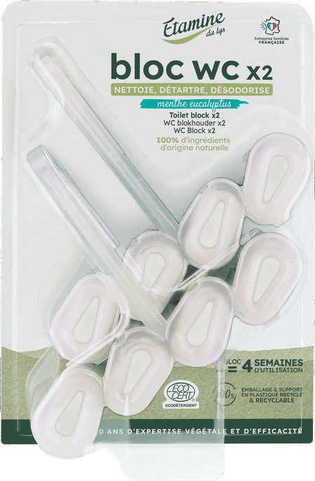 ETAMINE DU LYS Piparmētru Un Eikalipta Aromāts 50g piekarināms tualetes atsvaidzinātājs, 2 gab. - 1