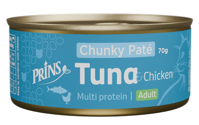 PRINS Chunky Pate Tuncis Un Vista mitrā barība, 70 g - 1