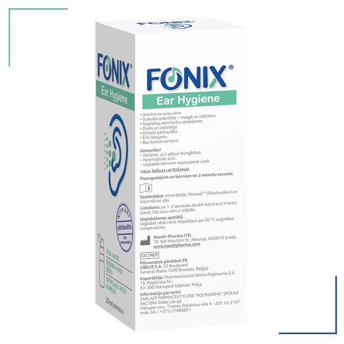 FONIX EAR HYGIENE aerosols, 30 ml - 2