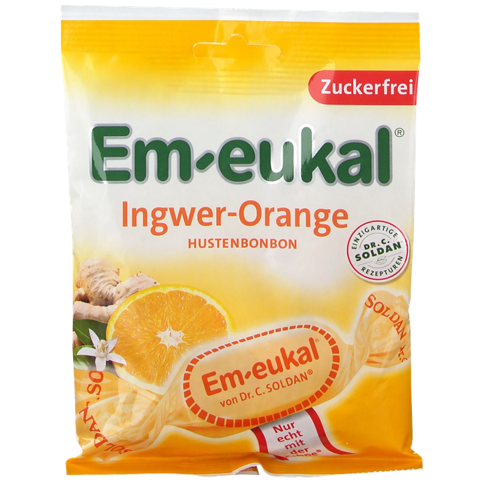 DR. SOLDAN Ingwer-Orange karameles bez cukura, 75 g - 1
