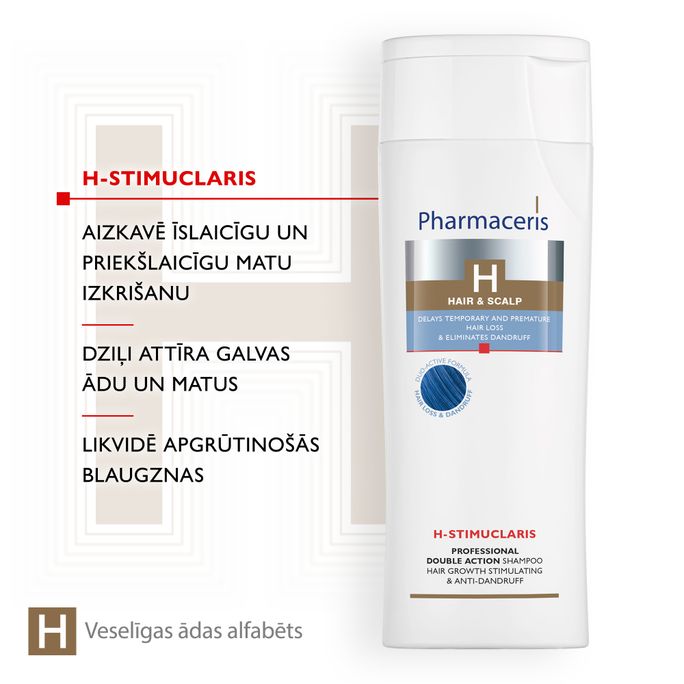PHARMACERIS H-Stimuclaris šampūns, 250 ml - 4