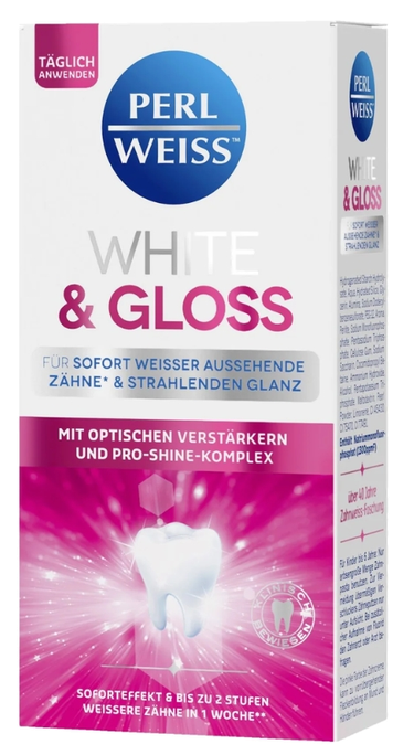 PERLWEISS White & Gloss zobu pasta, 50 ml - 1