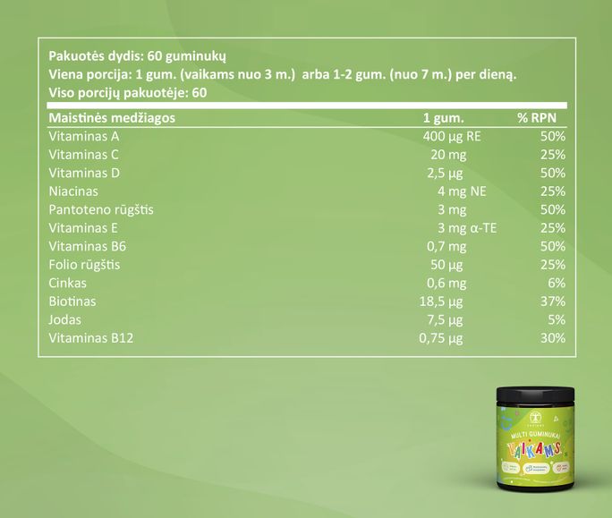 SAPIENS Multi  guminukai, 60 vnt. - 3