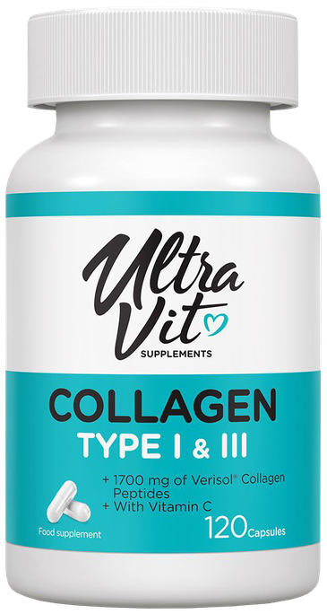 VPLAB Collagen Type I&III kolagēns, 120 gab. - 1