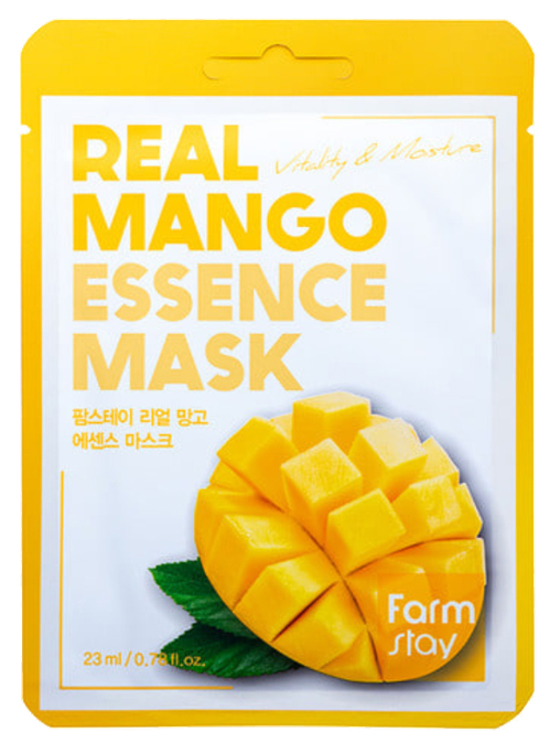 FARMSTAY Real Mango auduma sejas maska, 1 gab. - 1