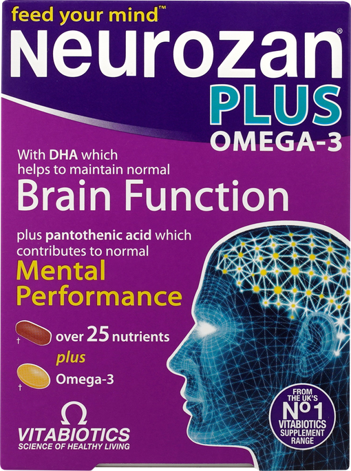 NEUROZAN Plus Omega-3 tabletes + kapsulas, 56 gab. - 1