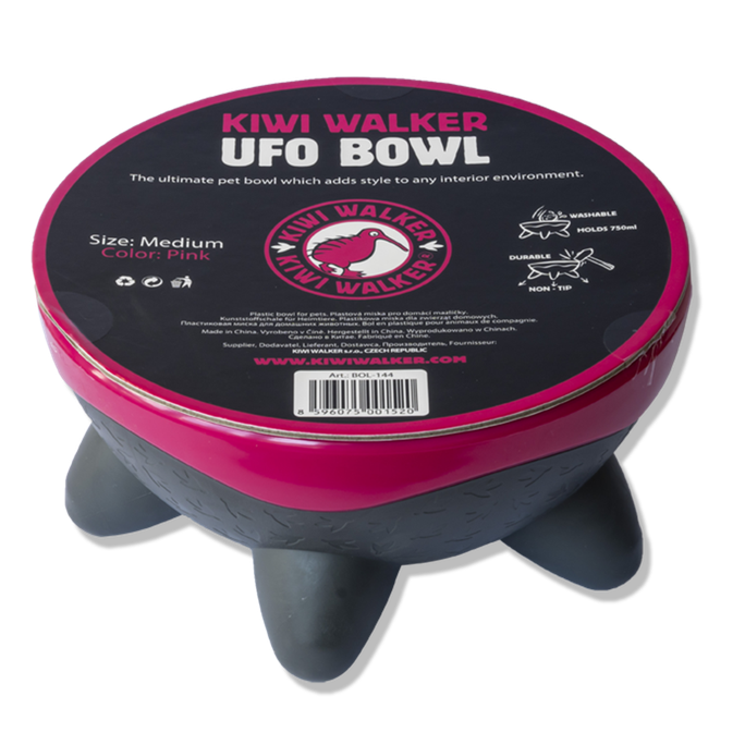 KIWI WALKER UFO, Rozā, M bļoda, 1 gab. - 2