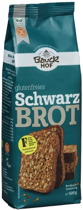 BAUCK HOF bez glutēna, ekoloģisks, tumšās maizes miltu maisījums, 500 g - 1
