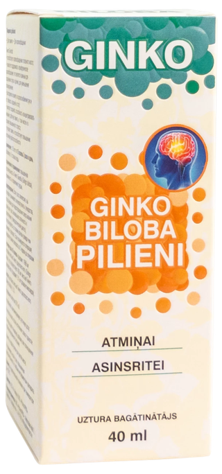 GINKO Ginko Biloba pilieni, 40 ml - 1