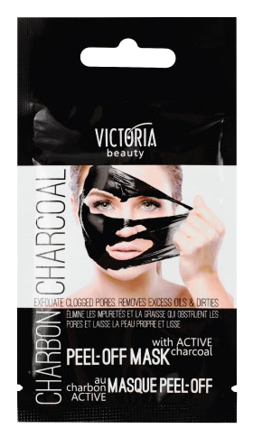 VICTORIA BEAUTY Active Charcoal Peel-off sejas maska, 10 ml - 1