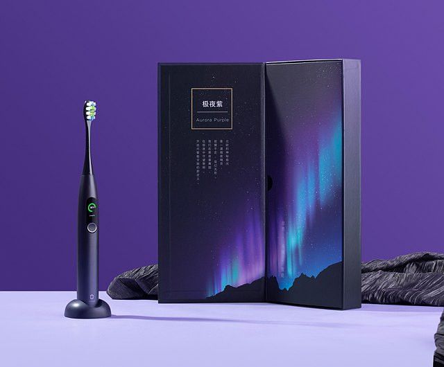 OCLEAN Smart Sonic X Pro Purple Oclean elektriskā zobu birste, 1 gab. - 4