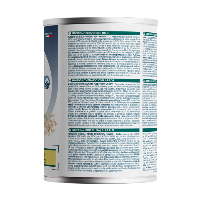 FORZA10 Diet Briedis Ar Rīsiem mitrā barība, 400 g - 5