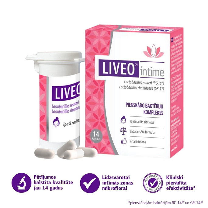 LIVEO Intime kapsulas, 14 gab. - 2