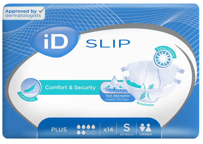 ID Expert Slip Plus S (50-90 cm) autiņbiksītes, 14 gab. - 1