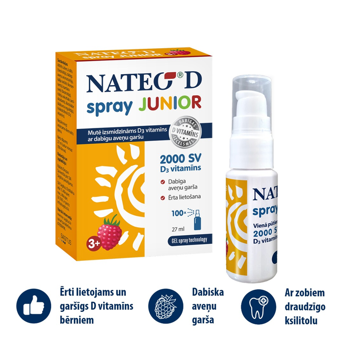 NATEO D Junior SV 2000 gela sprejs, 27 ml - 2