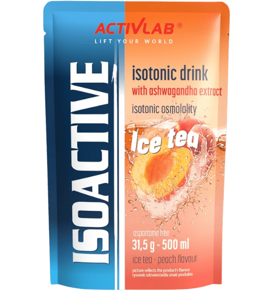 ACTIVLAB Iso Active Ice Tea Peach, persikų skonio milteliai, 31.5 g - 1