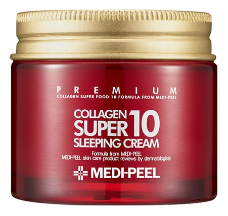 MEDIPEEL Collagen Super 10 Sleeping sejas krēms, 70 ml - 1