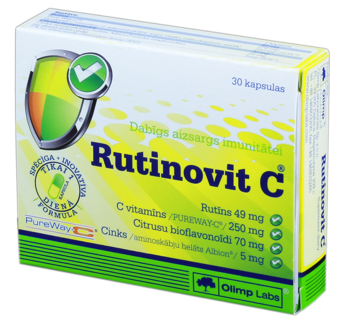 OLIMP LABS Rutinovit C kapsulas, 30 gab. - 1