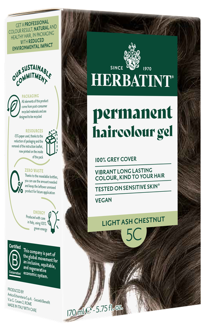 HERBATINT 5C Light Ash Chestnut matu krāsa, 170 ml - 1