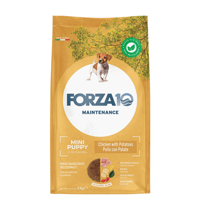 FORZA10 Maintenance Puppy Mini Ar Vistu Un Kartupeļiem, Suņiem sausā barība, 2 kg - 1