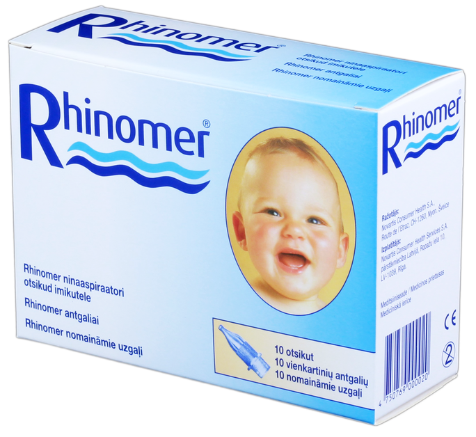 RHINOMER deguna aspiratora rezerves uzgaļi, 10 gab. - 1