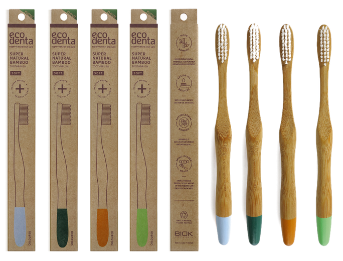 ECODENTA Bamboo (soft) zobu birste, 1 gab. - 1