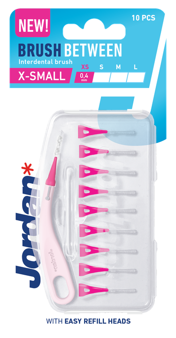 JORDAN Brush Between XS (0.4 mm) zobstarpu birstīte, 10 gab. - 1