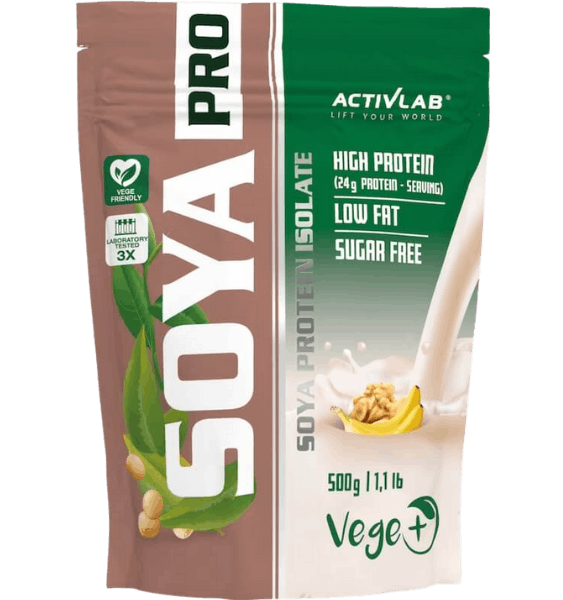 ACTIVLAB Soya Pro Banana Nut pulveris, 500 g - 1