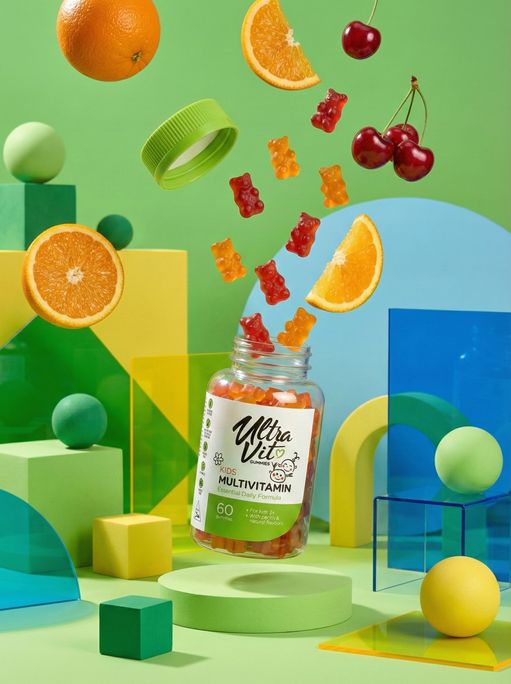 ULTRAVIT Gummies Kids Multivitamin košļājamās tabletes, 60 gab. - 4