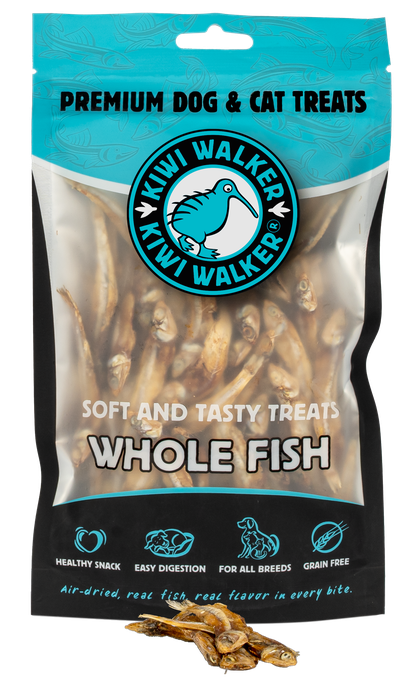 KIWI WALKER Kaltētas Veselas Zivis kārumi, 100 g - 1