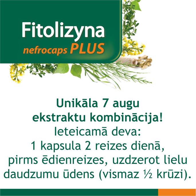 FITOLIZYNA   Nefrocaps Plus kapsulas, 30 gab. - 4