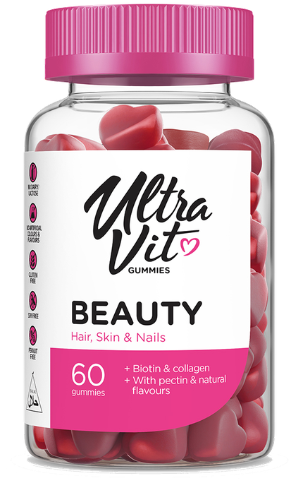 ULTRAVIT Gummies Beauty košļājamās tabletes, 60 gab. - 1