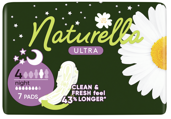 NATURELLA Ultra Night higiēniskās paketes, 7 gab. - 1