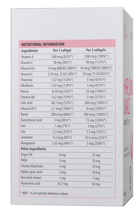VPLAB Ultra Women's Hair, Skin & Nails mīkstās kapsulas, 90 gab. - 4