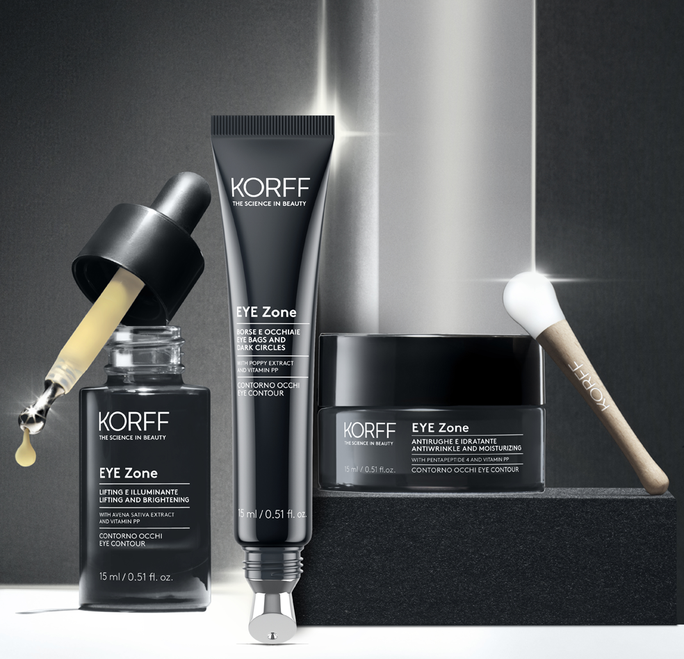 KORFF Eye Zone paburkimą ir tamsius ratilus mažinanti paakių kremas, 15 ml - 3